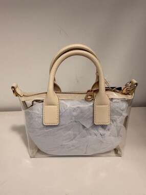 Universal Thread Foundational Mini Crossbody Tote Handbag Cream Clear